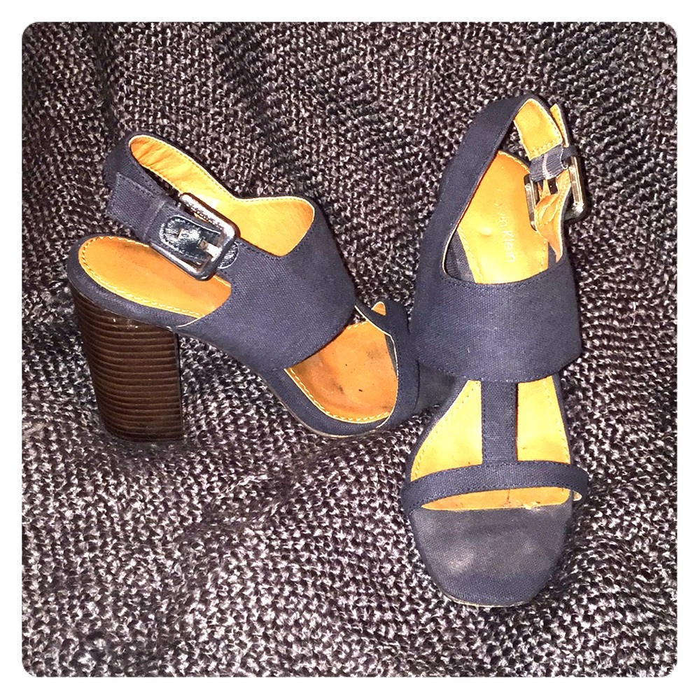 Calvin Klein Navy Sandals